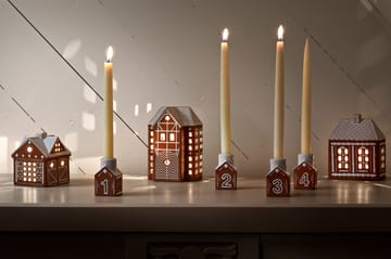 Candelabro de Adviento Gingerbread 4 piezas - Marrón - Kähler