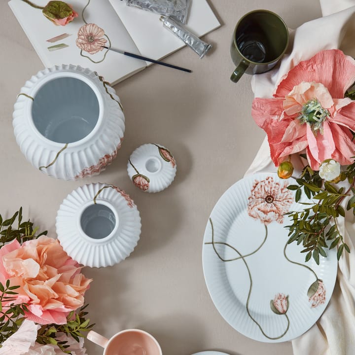 Candelabro Hammershøi Poppy Ø7,5 cm, blanco Kähler