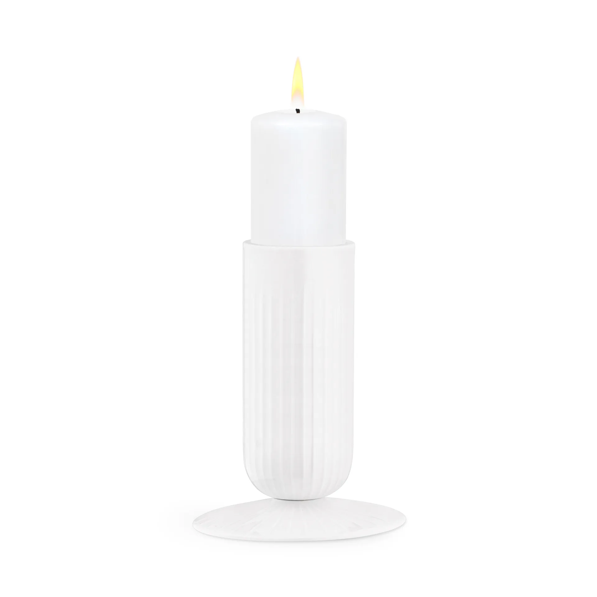 Candelabro Hammershøi vela gruesa 14,5 cm, blanco Kähler