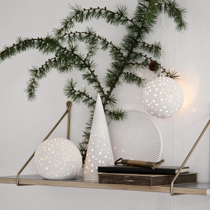 Candelabro Nobili, mediano, Snow white Kähler