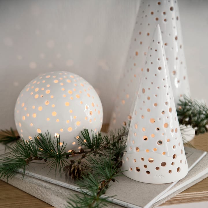 Candelabro Nobili, pequeño, Snow white Kähler