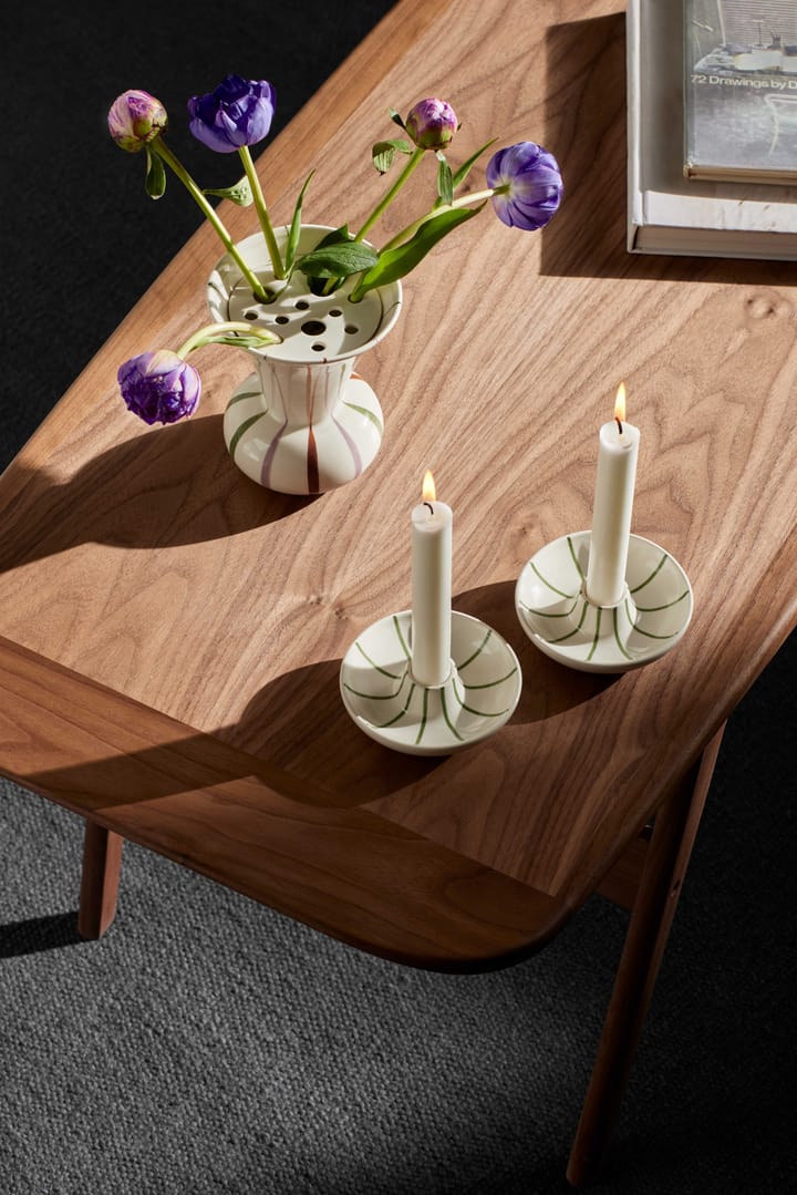 Candelabro Signature, Blanco-verde Kähler
