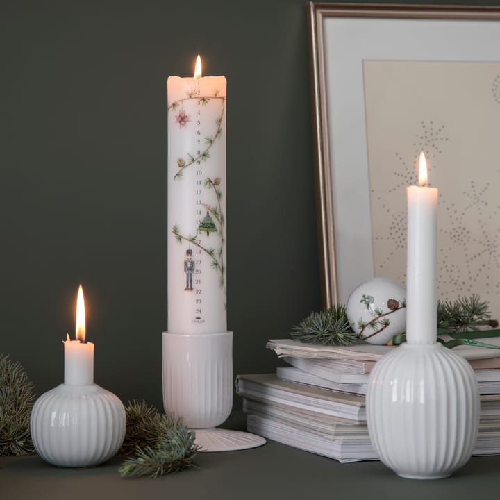 Candelabro vela grande Hammershøi Ø5 cm, blanco Kähler