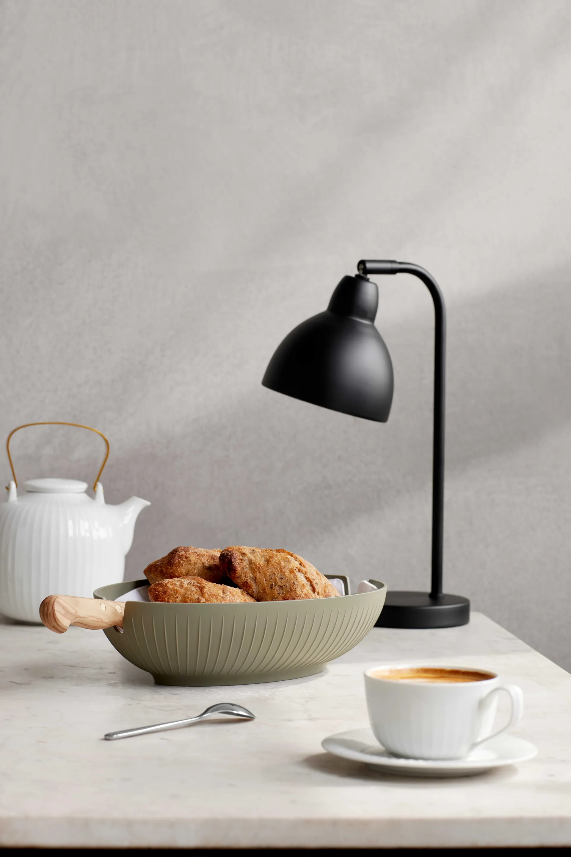 Cesta de pan Hammershøi, Verde Kähler