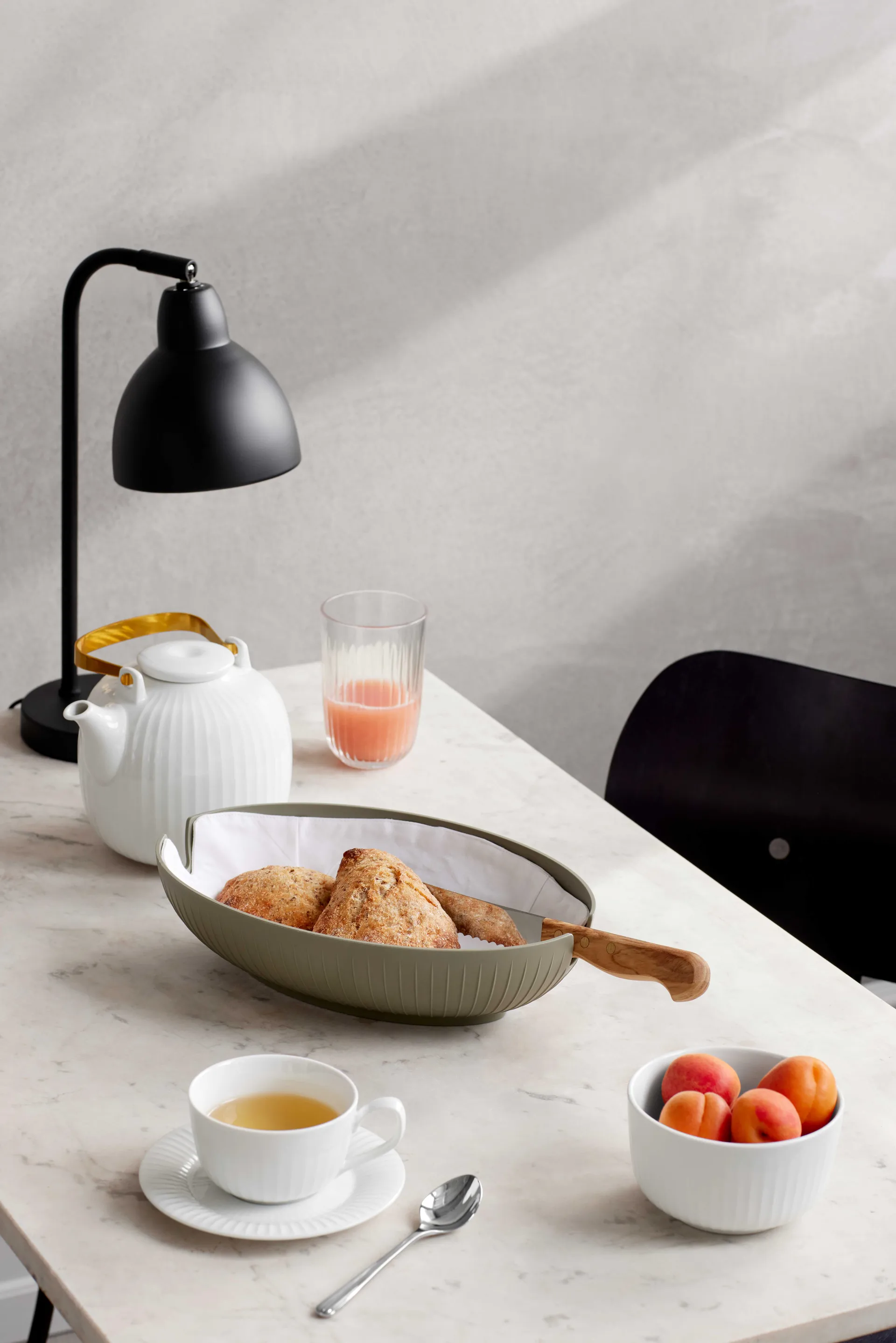 Cesta de pan Hammershøi, Verde Kähler