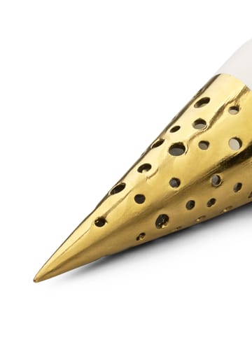 Colgante de navidad Nobili cono de navidad 15 cm - Oro-blanco - Kähler