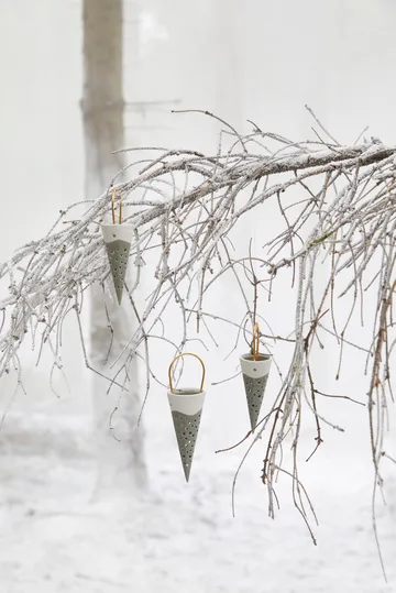 Colgante de navidad Nobili cono de navidad 18 cm - verde - Kähler