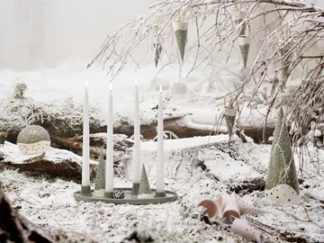 Colgante de navidad Nobili cono de navidad 18 cm - verde - Kähler