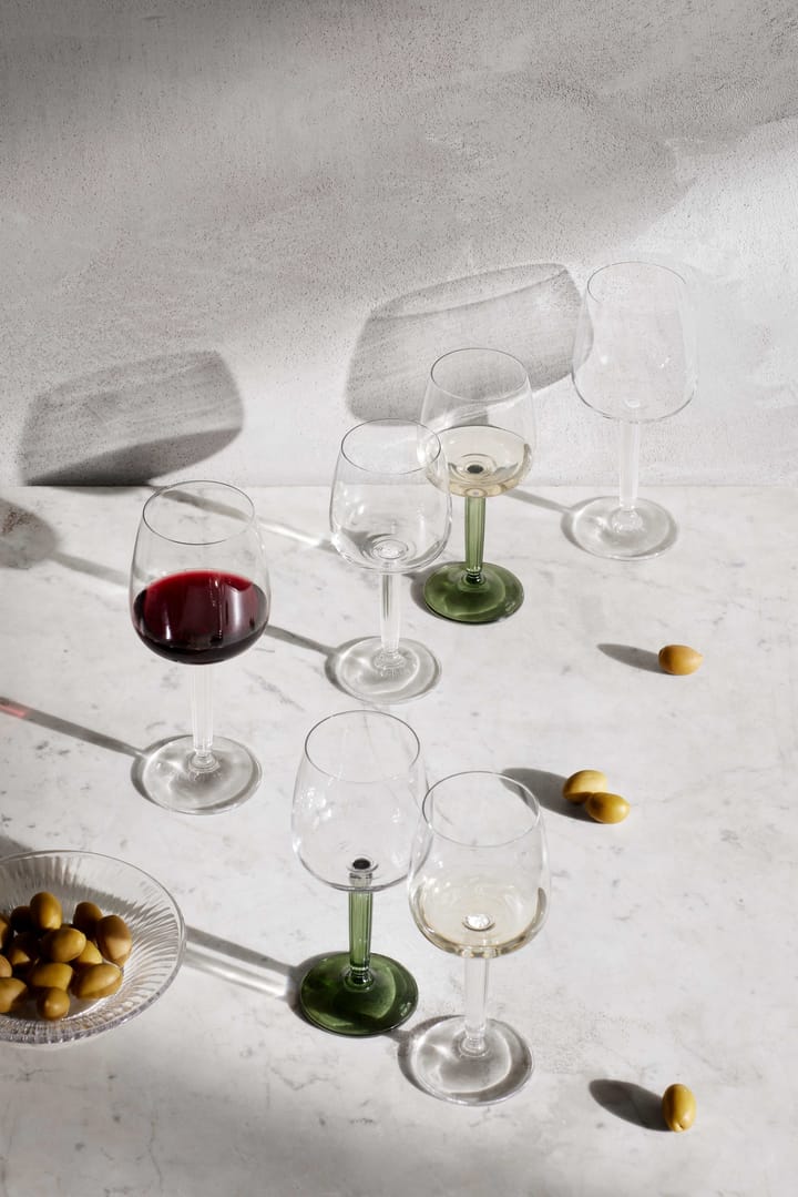 Copa de vino blanco Hammershøi 35 cl 2-pack, Transparente-verde Kähler