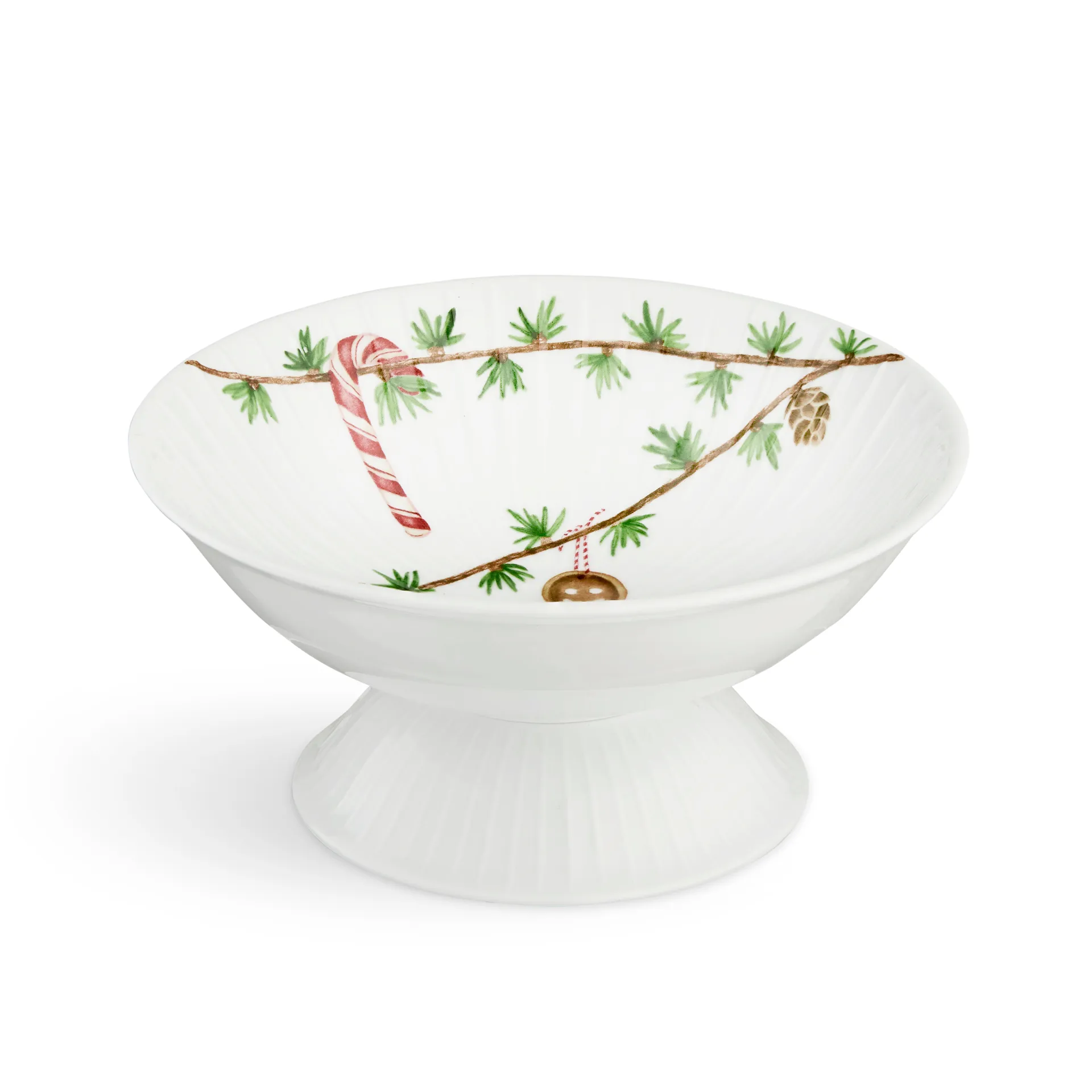 Cuenco de navidad con pie Hammershøi Ø16 cm, blanco Kähler