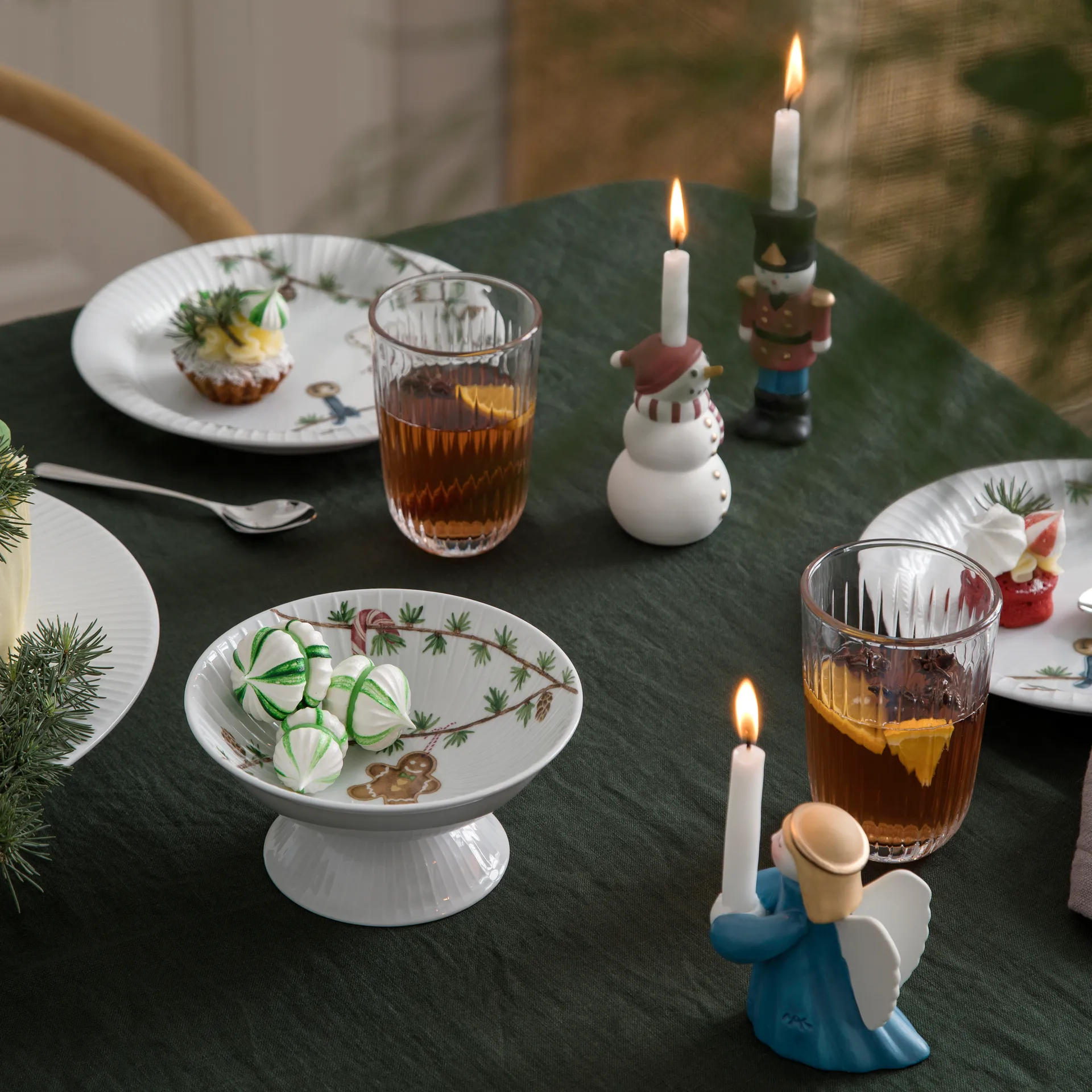 Cuenco de navidad con pie Hammershøi Ø16 cm, blanco Kähler