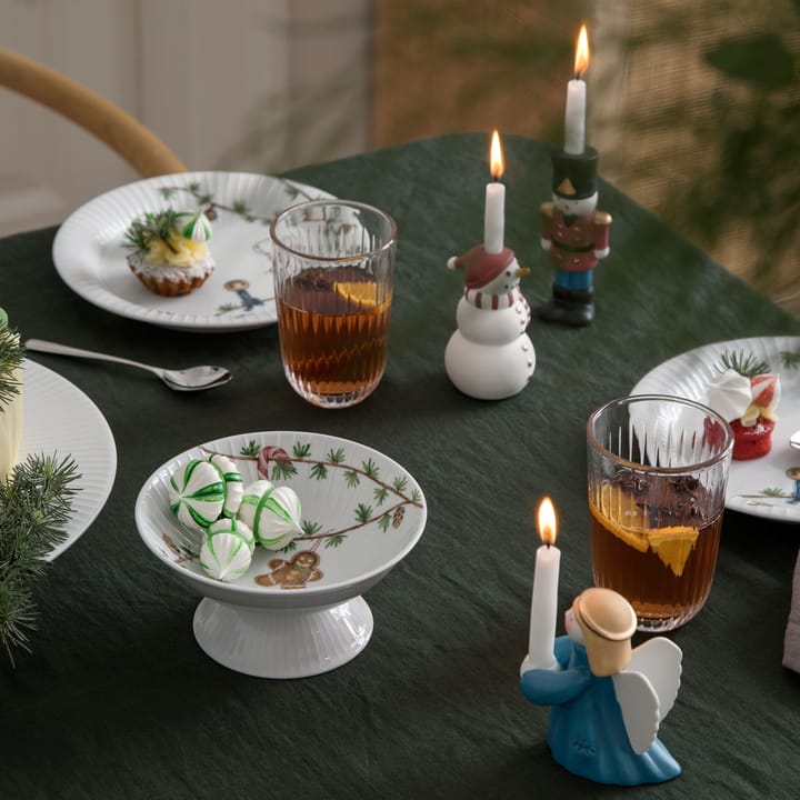 Cuenco de navidad con pie Hammershøi Ø16 cm, blanco Kähler