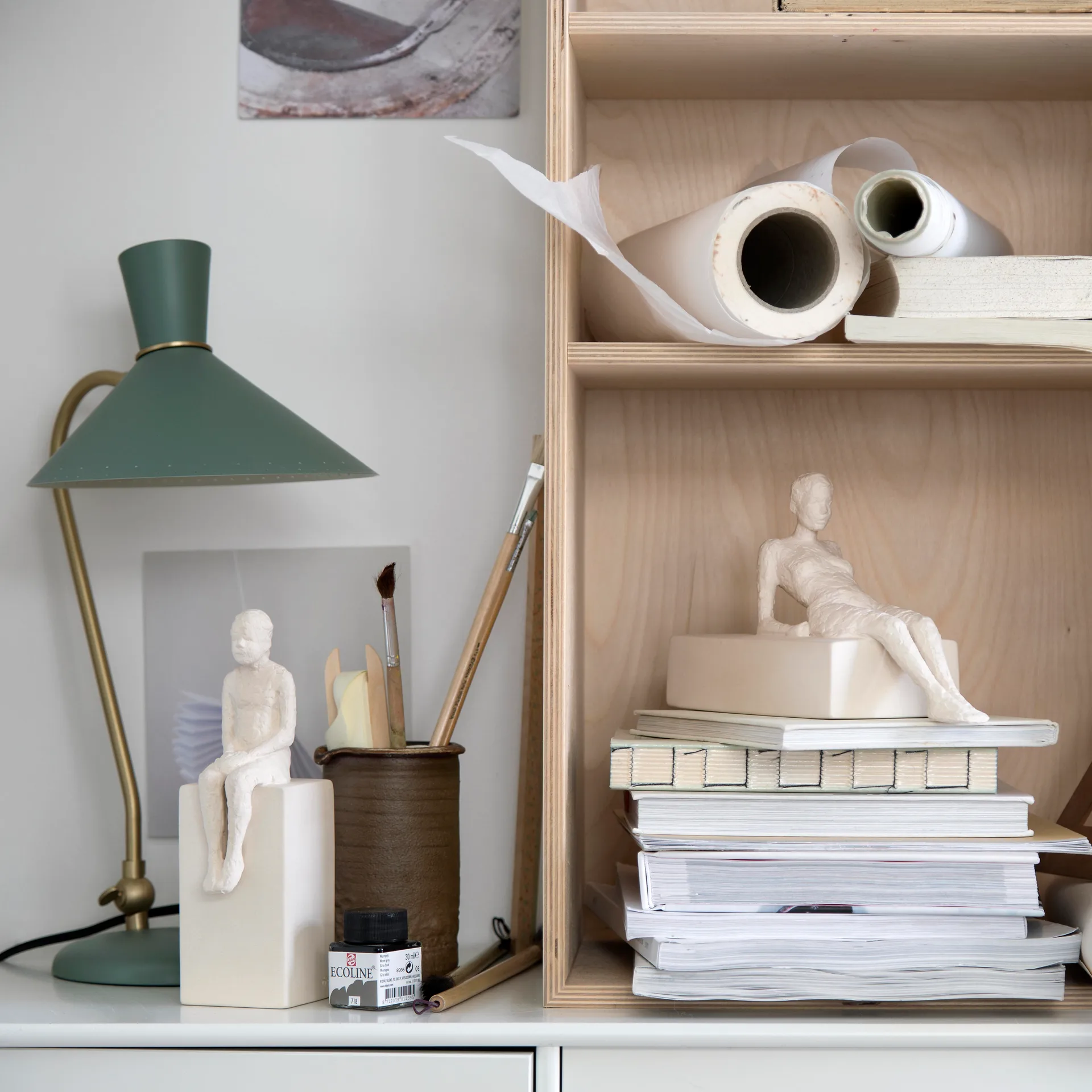 Escultura con mensaje Character, The attentive one Kähler