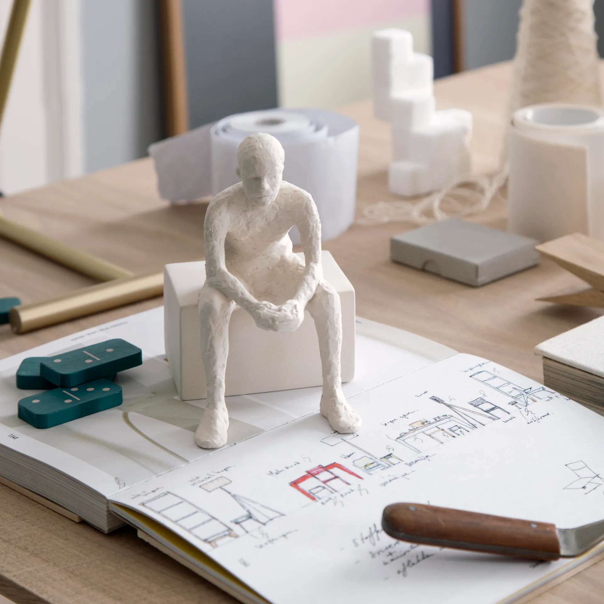 Escultura con mensaje Character, The reflective one Kähler