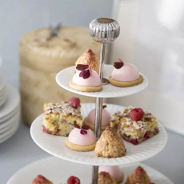 Fuente de 3 pisos Hammershøi, blanco Kähler