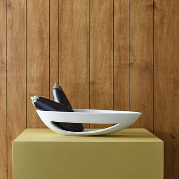 Fuente de servir Kokong ovalada 40 cm - blanco - Kähler