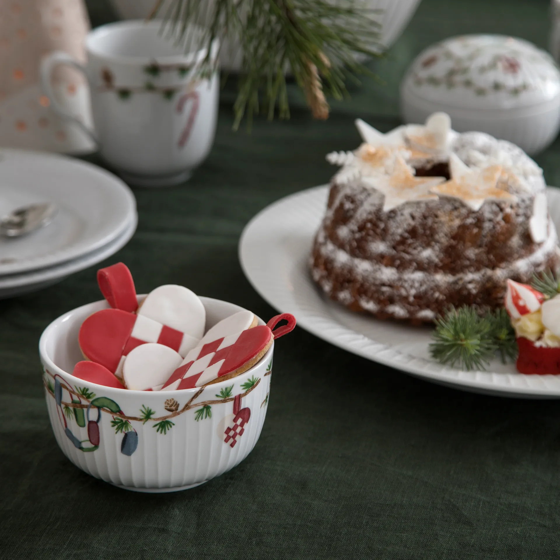 Hammershøi Cuenco de navidad Ø12 cm, blanco Kähler