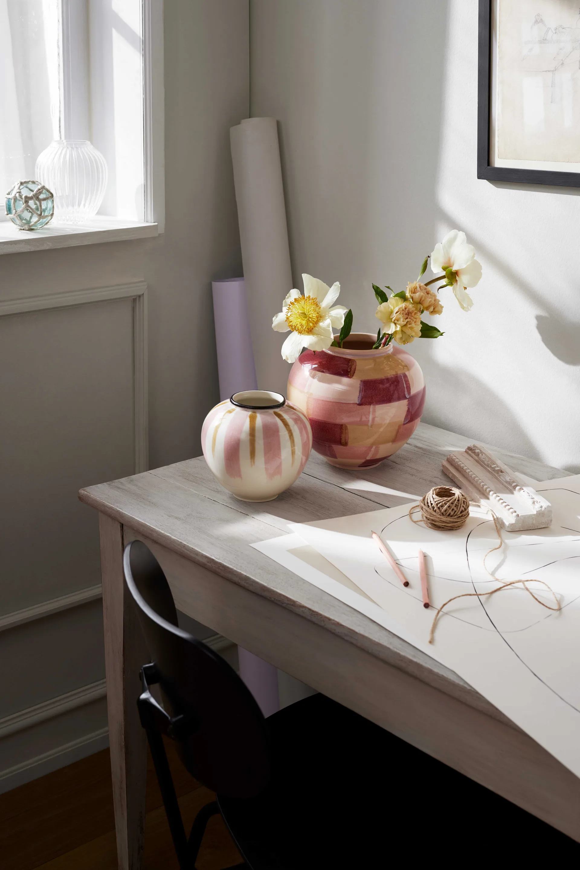 Jarrón Canvas 15 cm, Rosa-marrón Kähler