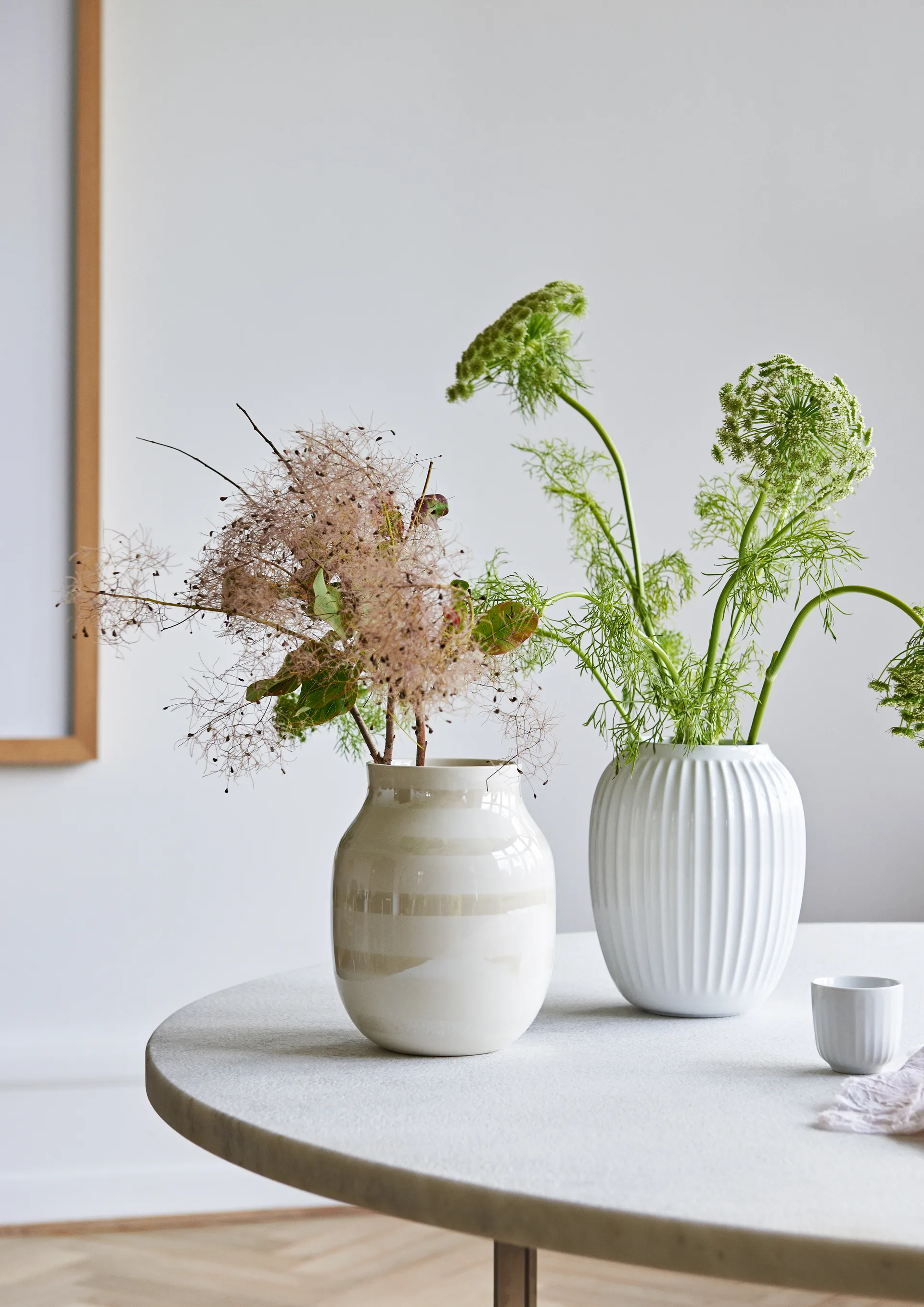 Jarrón Hammershøi, Blanco, mediano 21 cm Kähler