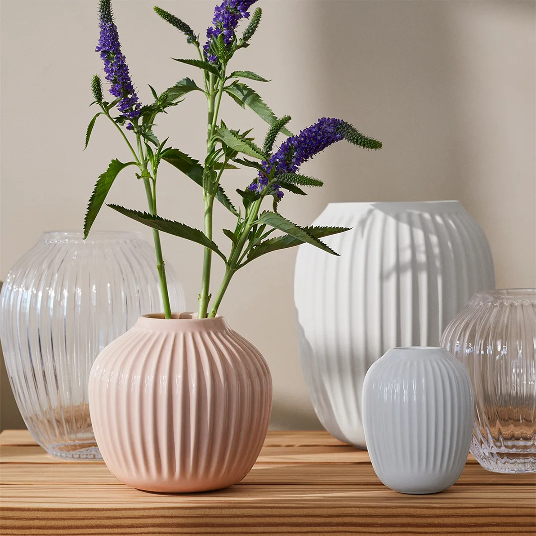 Jarrón Hammershøi, Blanco, mediano 21 cm Kähler