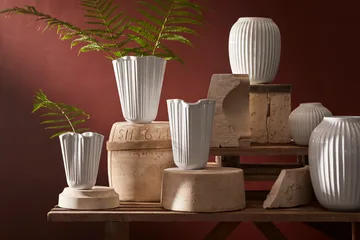 Jarrón Hammershøi - Blanco, mediano 21 cm - Kähler