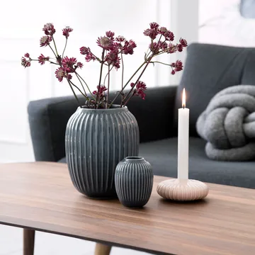 Jarrón Hammershøi - Gris antracita, mini 10 cm - Kähler