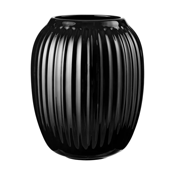 Jarrón Hammershøi - Negro, mediano 21 cm - Kähler