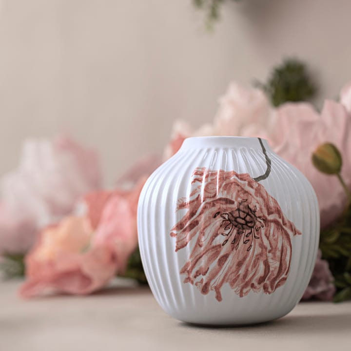 Jarrón Hammershøi Poppy 13 cm, blanco Kähler