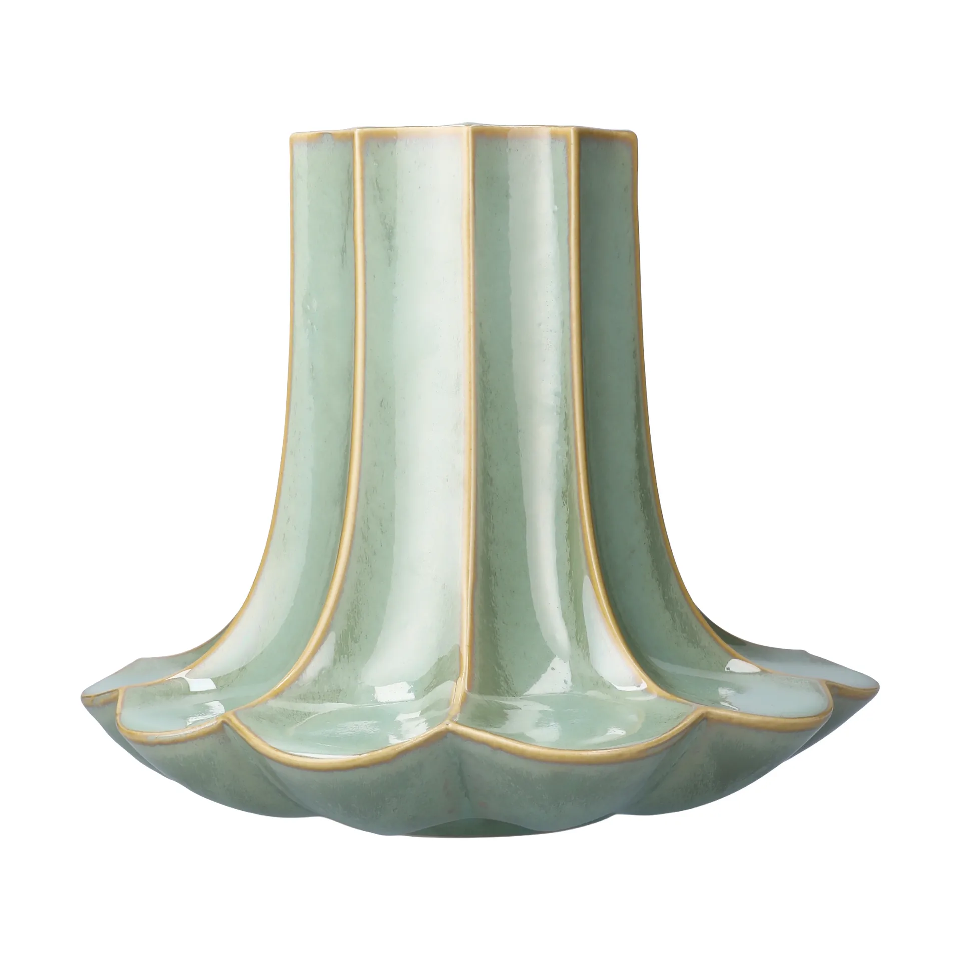 Jarrón Kantarell, Verde, 20,5 cm Kähler