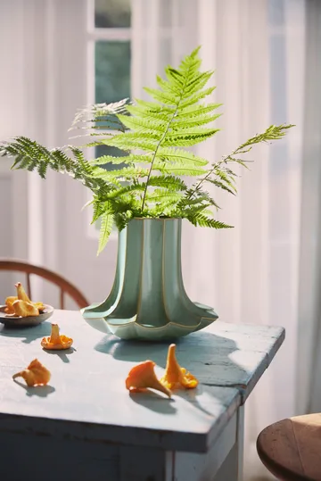 Jarrón Kantarell - Verde, 20,5 cm - Kähler