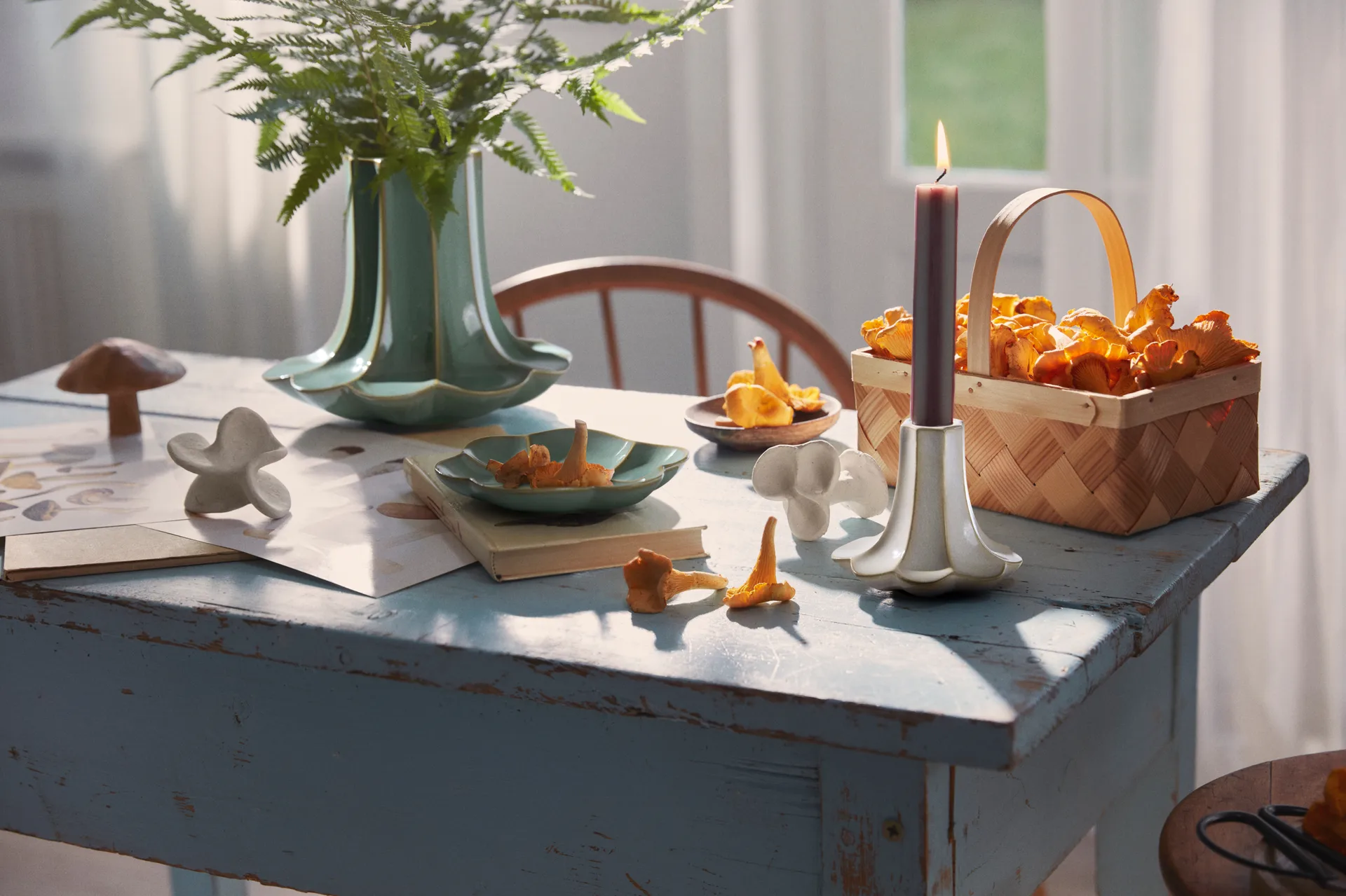 Jarrón Kantarell, Verde, 20,5 cm Kähler