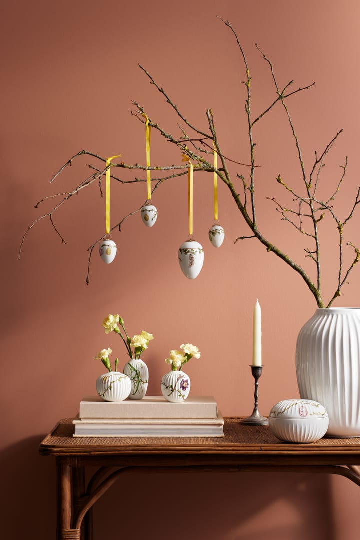 Jarrón miniatura Hammershøi Spring 3 piezas, blanco-decoración Kähler