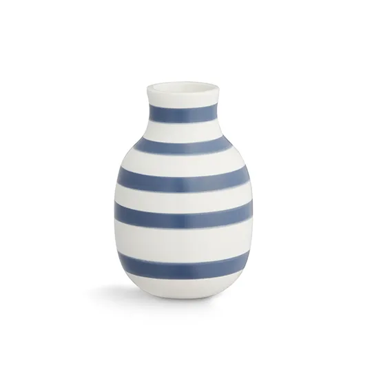 Jarrón Omaggio 12,5cm, azul acerado Kähler