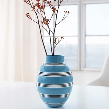 Jarrón Omaggio Nuovo - Azul medio, altura 30 cm - Kähler