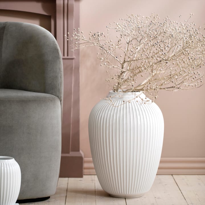 Jarrón para suelo Hammershøi 50 cm, blanco Kähler