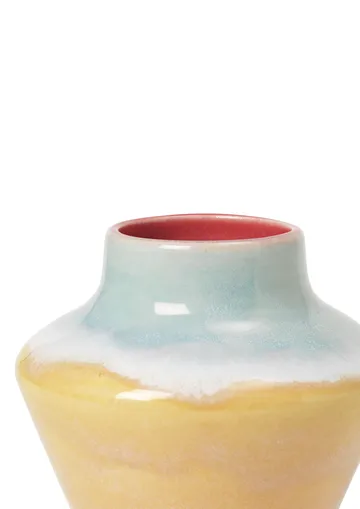 Jarrón Poppery 12 cm - Rosa-menta-amarillo - Kähler