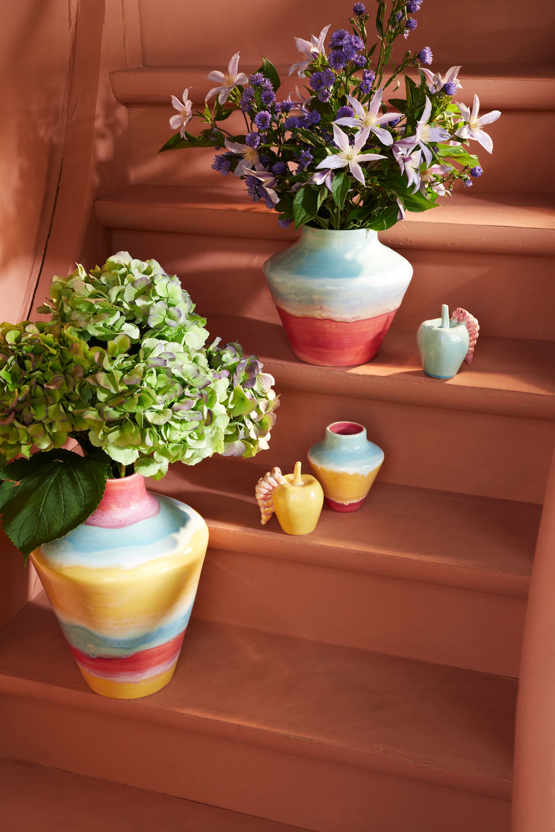 Jarrón Poppery 20,5 cm, Menta-rosa Kähler