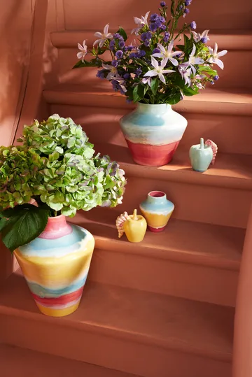 Jarrón Poppery 20,5 cm - Menta-rosa - Kähler