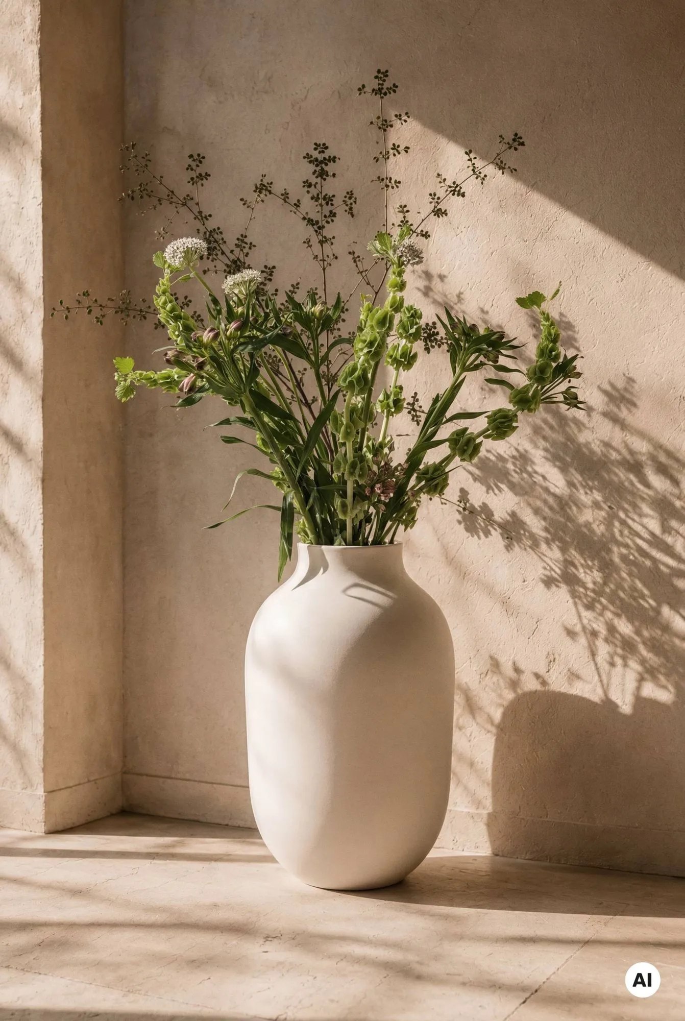 Jarrón Studio Omaggio, Arena, 50 cm Kähler