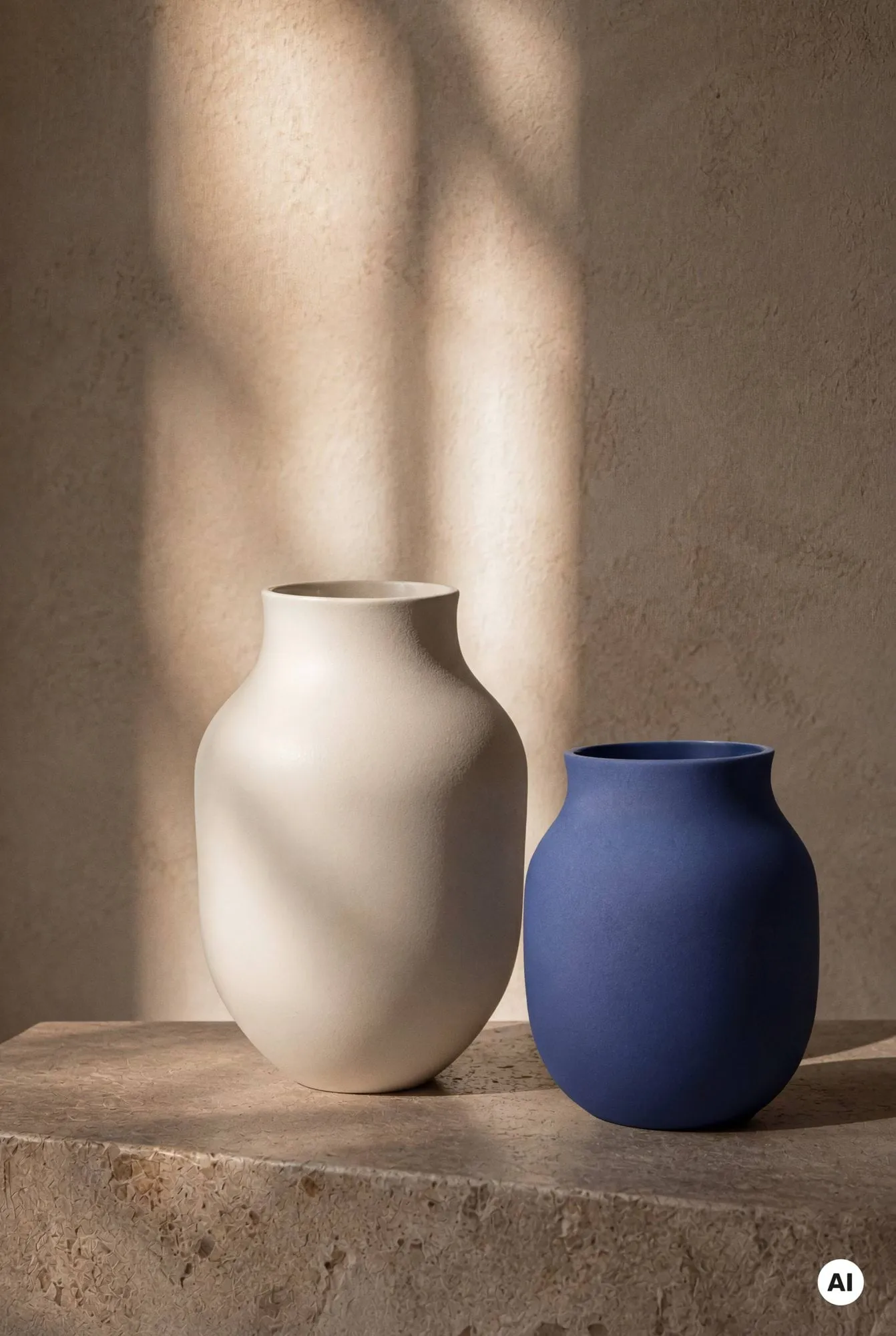 Jarrón Studio Omaggio, Azul, 20 cm Kähler