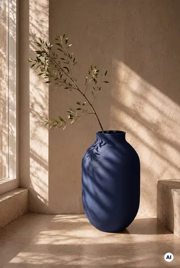 Jarrón Studio Omaggio - Azul, 50 cm - Kähler