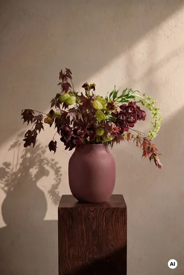 Jarrón Studio Omaggio - Burdeos, 20 cm - Kähler