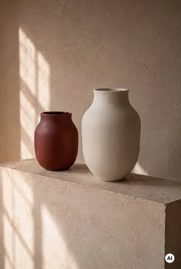 Jarrón Studio Omaggio - Burdeos, 20 cm - Kähler