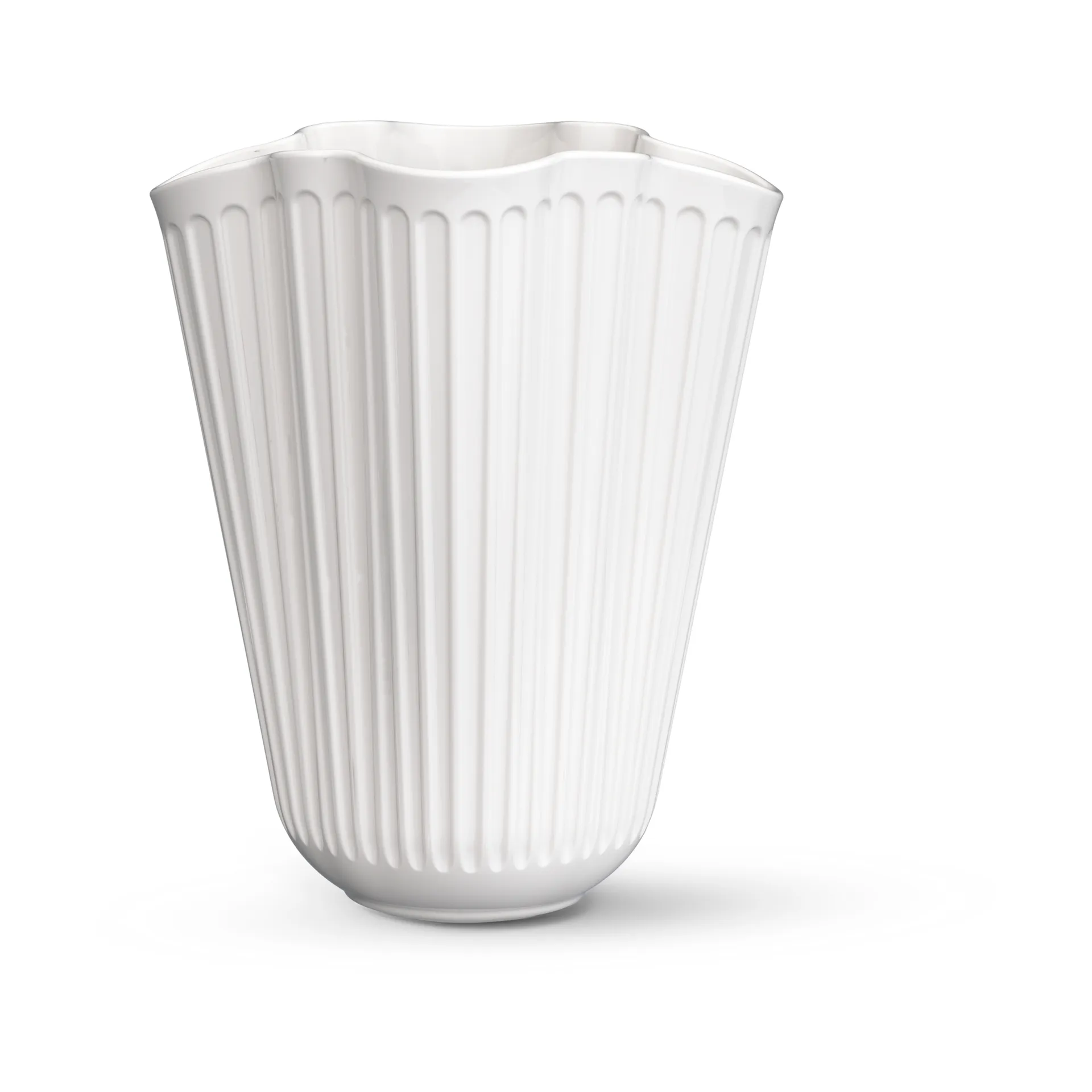 Jarrón unfold Hammershøi 16,5 cm, Blanco Kähler