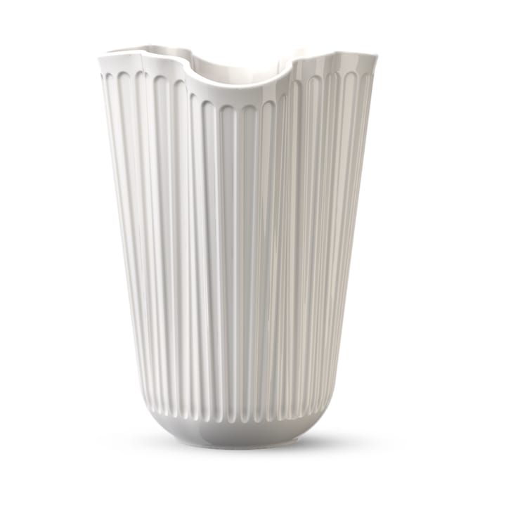 Jarrón unfold Hammershøi  20,5 cm, Blanco Kähler