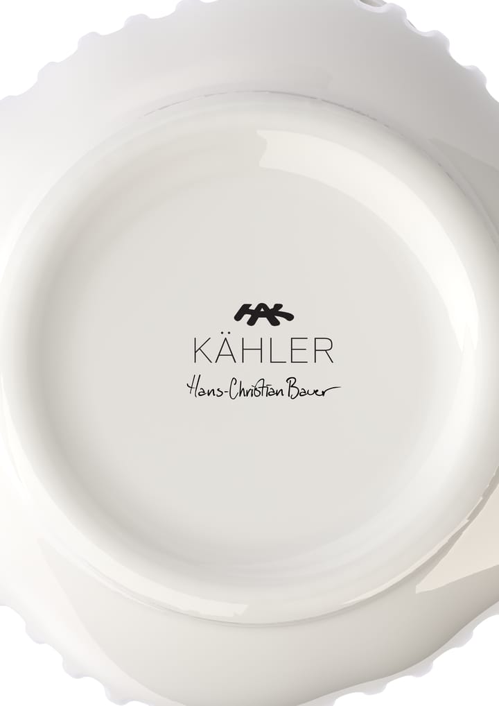 Jarrón unfold Hammershøi  20,5 cm, Blanco Kähler