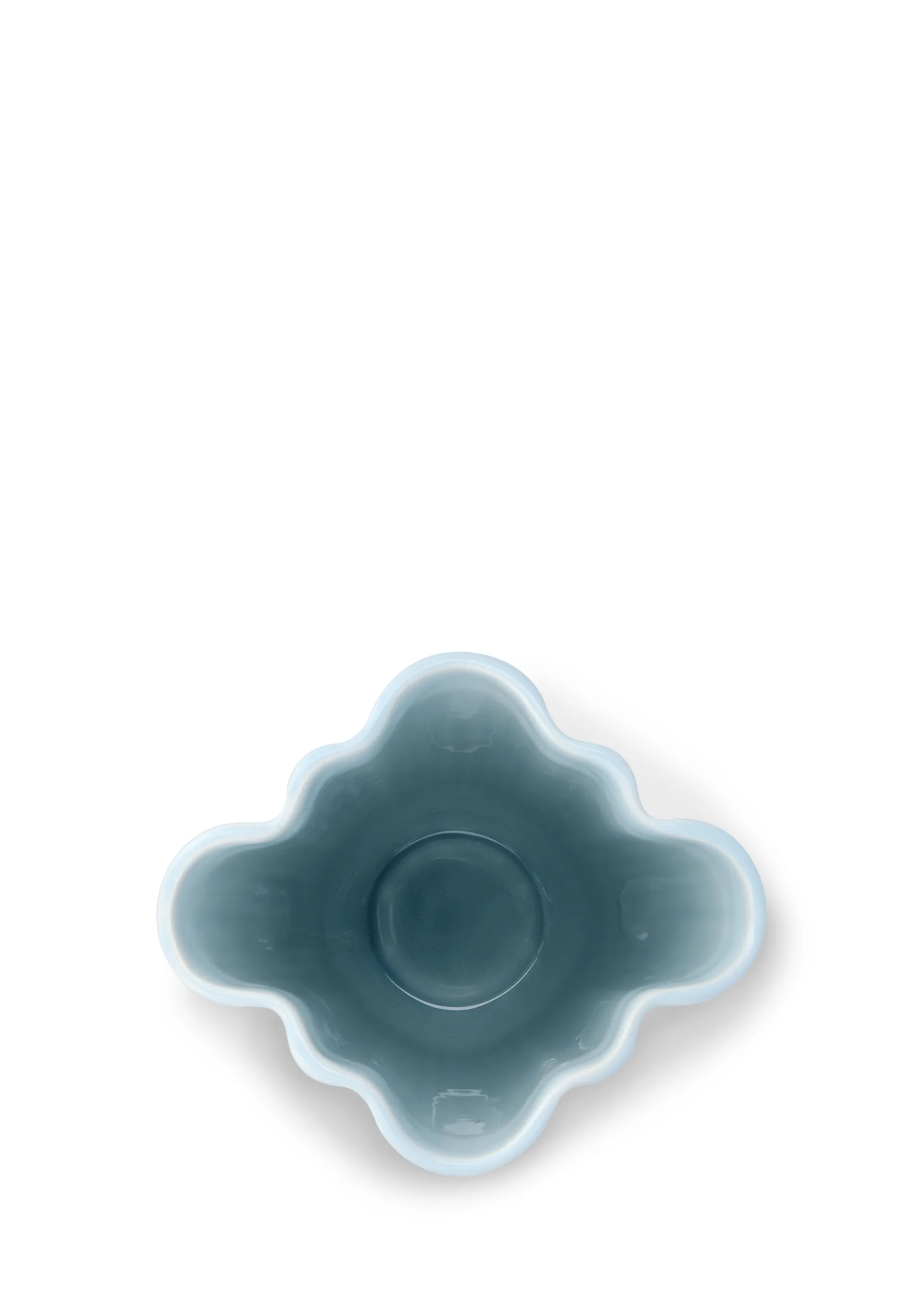 Jarrón unfold Hammershøi, Azul, 20,5 cm Kähler