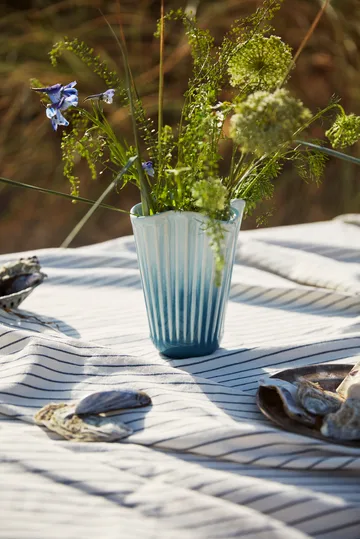 Jarrón unfold Hammershøi - Azul, 20,5 cm - Kähler