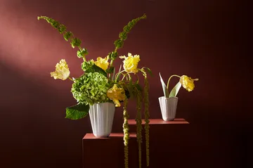 Jarrón unfold Hammershøi  - Blanco, 16,5 cm - Kähler