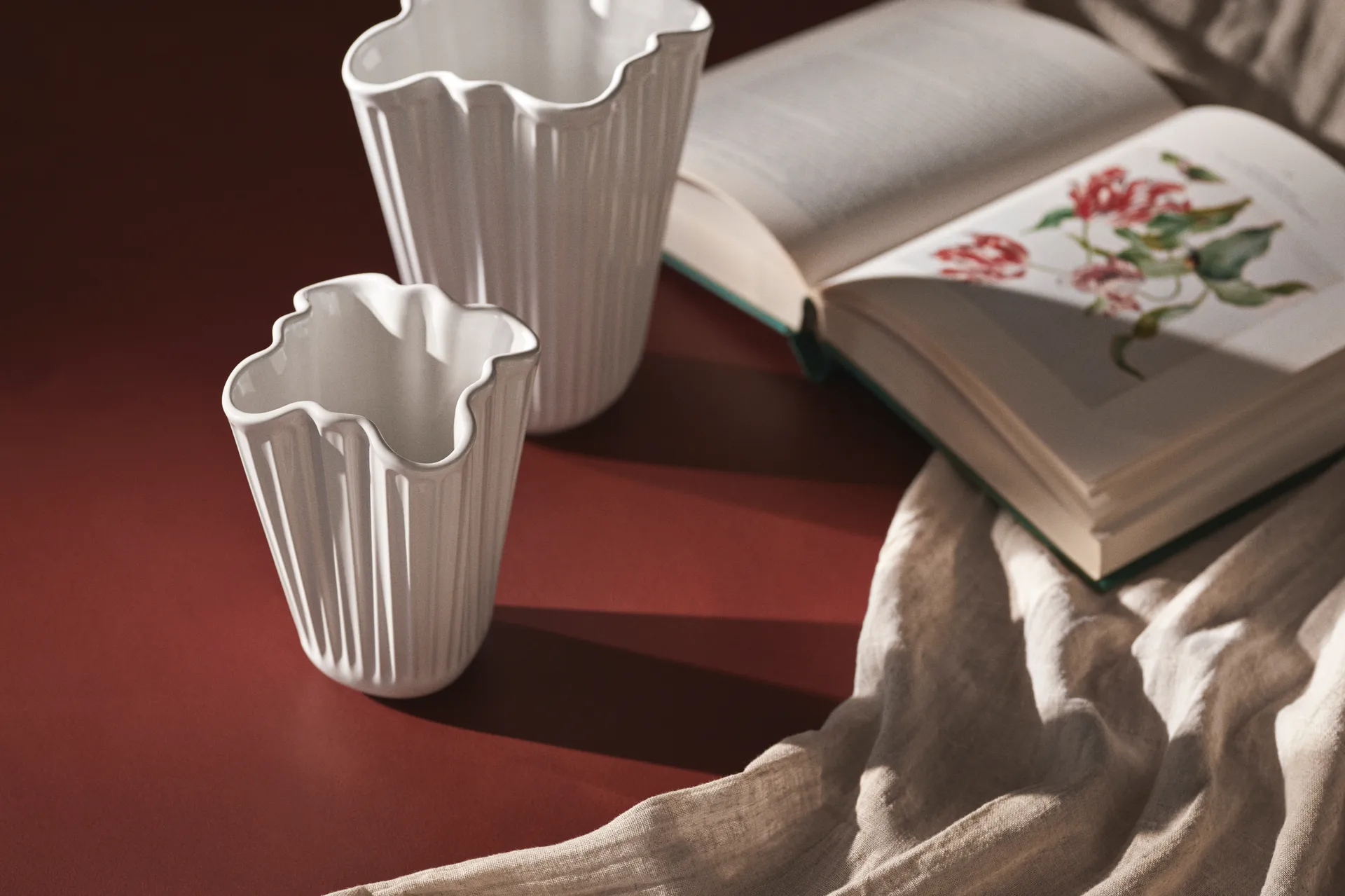 Jarrón unfold Hammershøi , Blanco, 16,5 cm Kähler